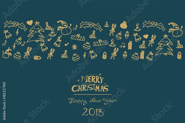 Obraz Kartka świąteczna - Boże Narodzenie 2018