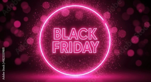 Obraz Experience the dazzling Black Friday sales event amazing savings