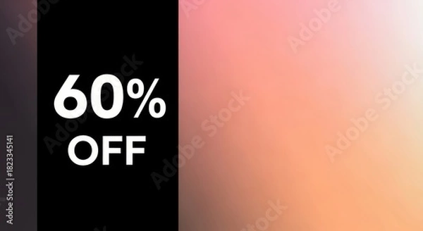 Obraz Huge Savings Event 60 Percent Off All Items