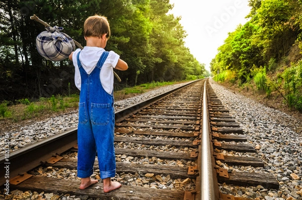 Fototapeta A Runaway Boy