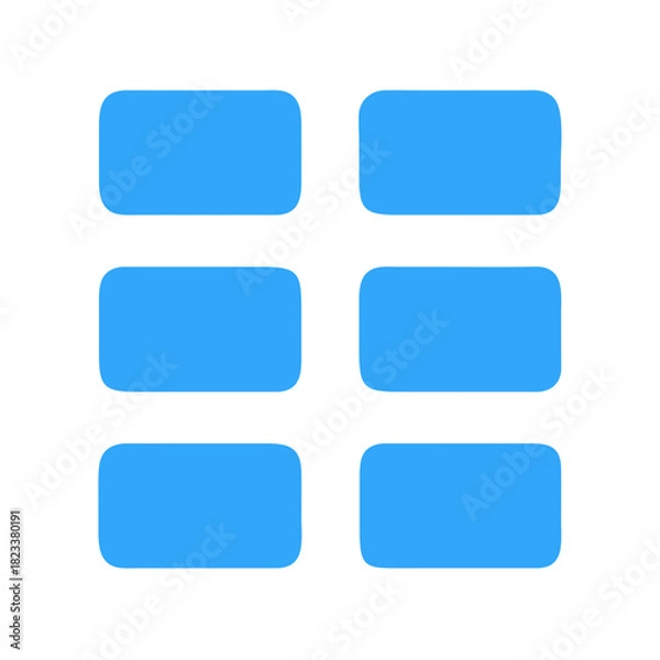 Obraz Blue rectangular blocks arranged in grid layout on black