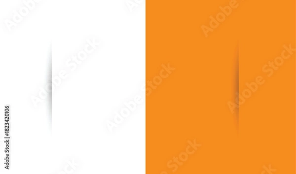 Obraz Subtle Vertical Shadow Effect for UI and Web Design