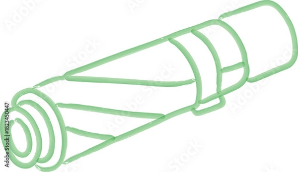 Obraz Rolled exercise or yoga mat