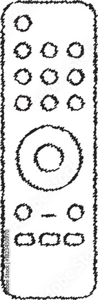 Obraz TV remote control outline