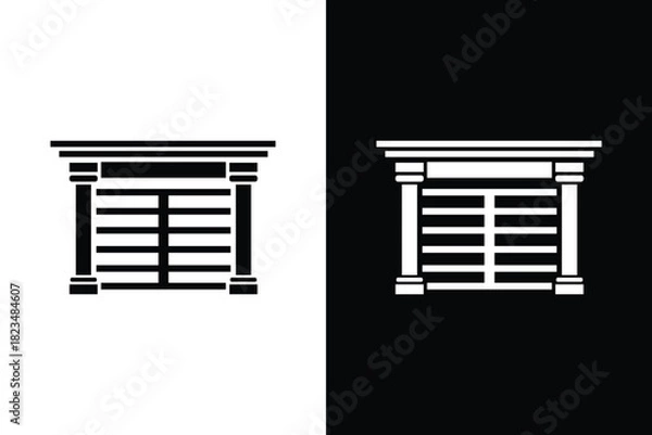 Obraz Monochrome window silhouette