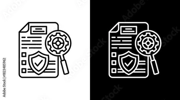 Fototapeta Validate With Icon Set Design