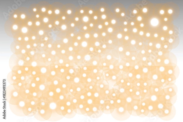 Fototapeta Sparkling golden bokeh background with blurred lights festive abstract illustration for holiday season perfect for Christmas and New Year designs EPS vector