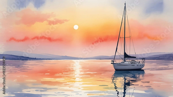 Obraz sunset on the sea