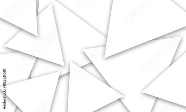 Obraz White Geometric Triangle Abstract Background