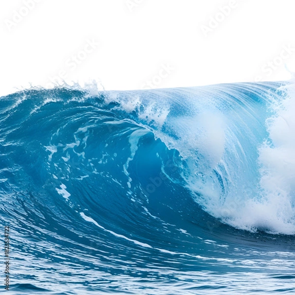 Fototapeta Powerful Curling Ocean Wave