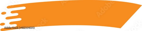 Obraz Dynamic Orange Brush Stroke with Speed Effect