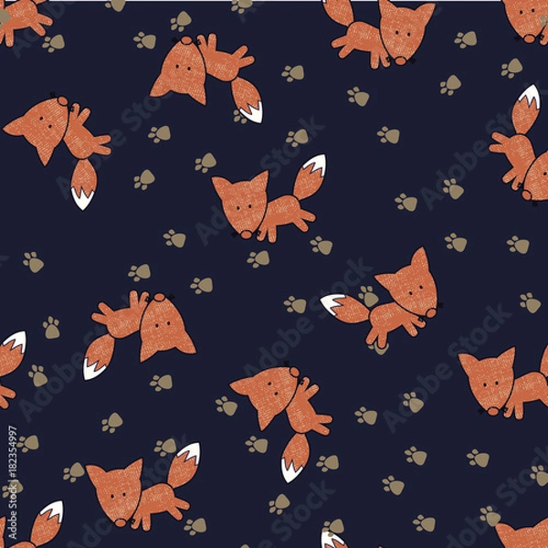 Fototapeta cute animal pattern