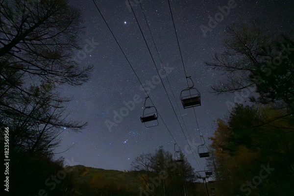 Obraz 福島の星空_安達太良山11月