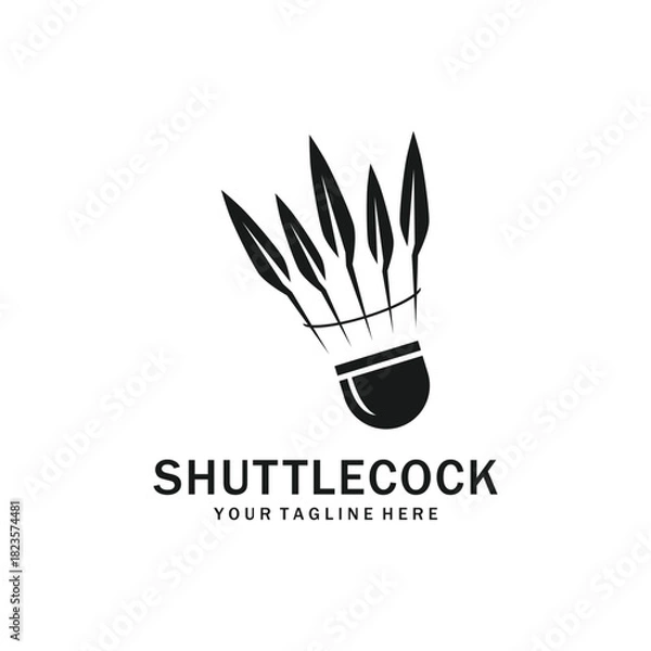 Obraz Simple Shuttlecock Design for Badminton