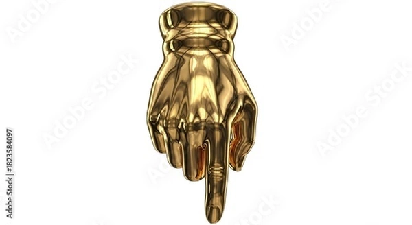 Fototapeta hand of the person with gold