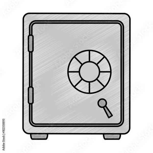Fototapeta safe box isolated icon vector illustration design