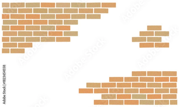 Obraz レンガ模様の背景素材