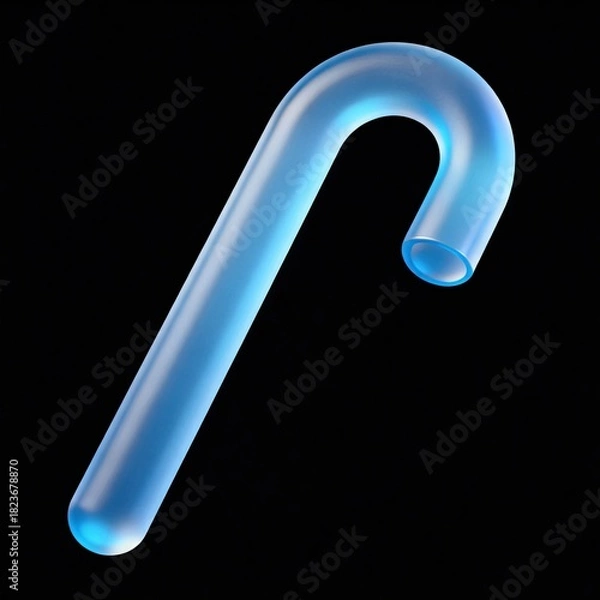 Obraz Blue transparent candy cane