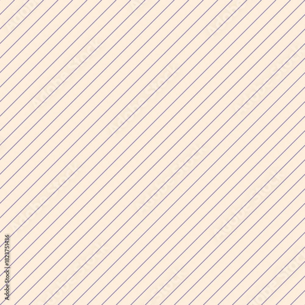 Obraz Elegant dusty lavender purple diagonal stripe seamless pattern on a light cream backdrop, perfect for contemporary branding, packaging, and interior design projects.