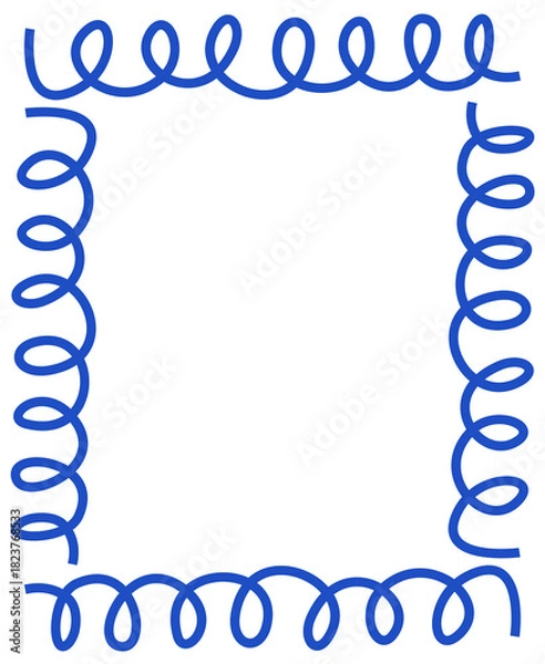 Fototapeta blue frame for text