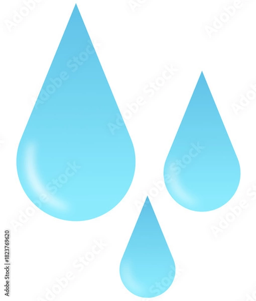 Fototapeta blue water drop