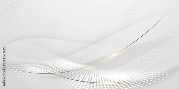 Obraz White abstract background with luxury vector illustration.