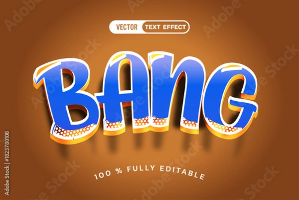 Obraz Bang comic editable text effect 