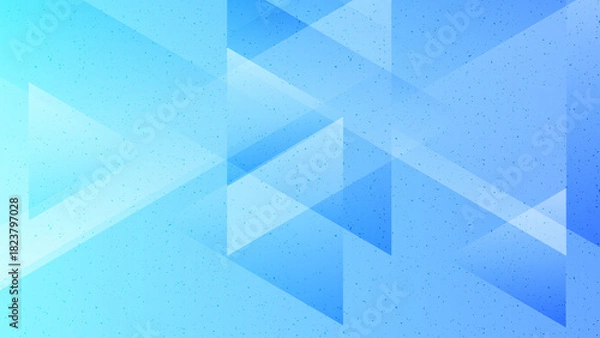 Fototapeta Abstract creative geometric shape on gradient light blue background illustration.