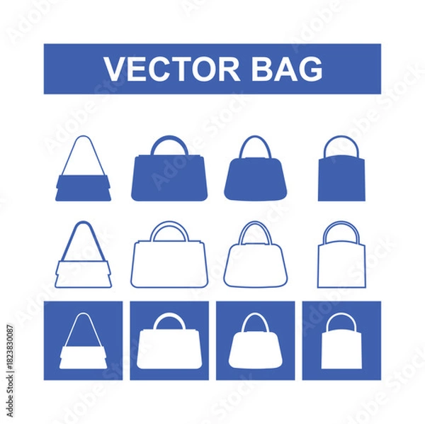 Fototapeta Modern vector bag 