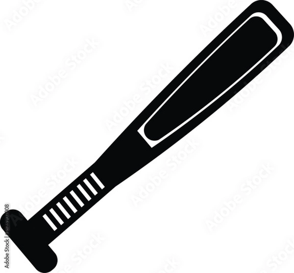 Obraz Classic baseball bat silhouette illustration