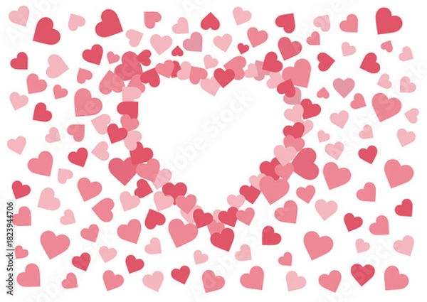 Obraz heart design creative on white background illustration vector