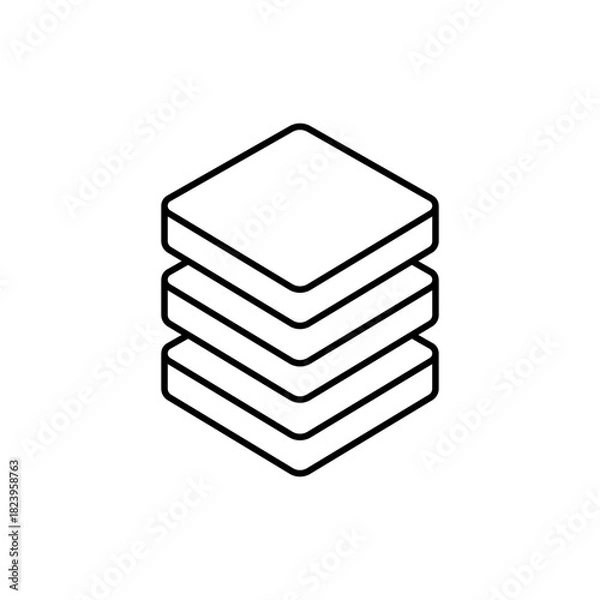 Obraz Database line icon vector design