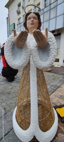 Obraz angel with a cross