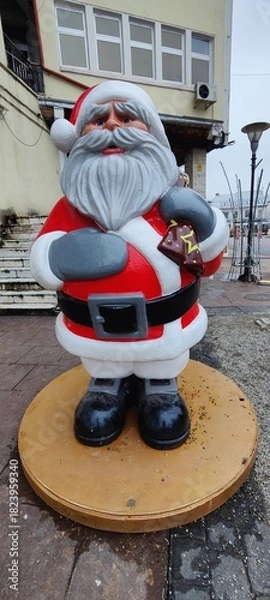 Obraz toy train on a railway station