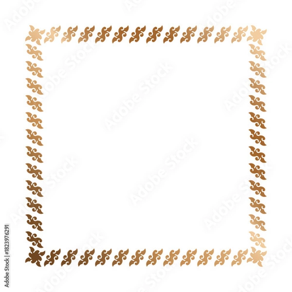 Obraz Square Vintage frame. Calligraphic design elements.