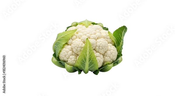 Obraz Fresh cauliflower isolated on transparent background