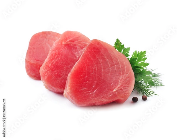 Obraz Steak tuna fish with spice