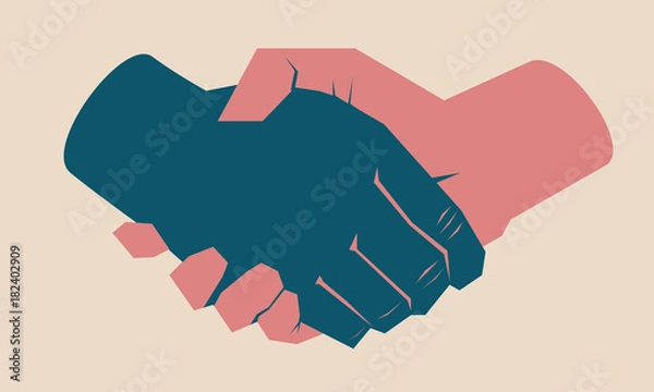 Obraz Handshake businessman agreement