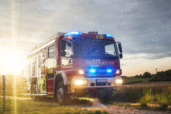 Obraz Samochód strażacki