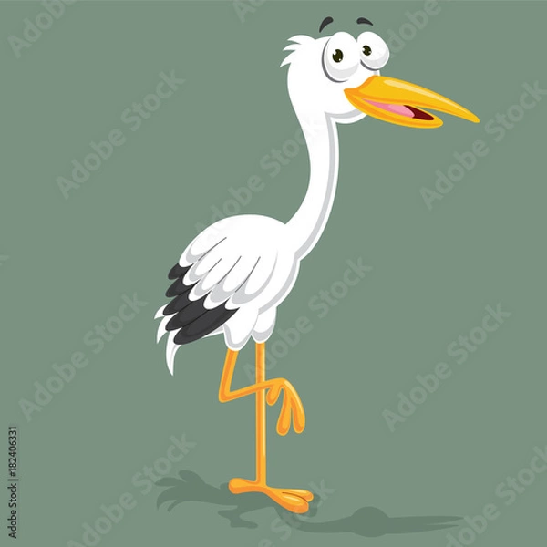 Fototapeta Stork Vector Illustration