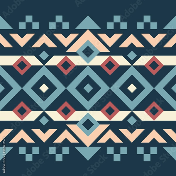 Fototapeta Scandinavian abstract geometric pattern