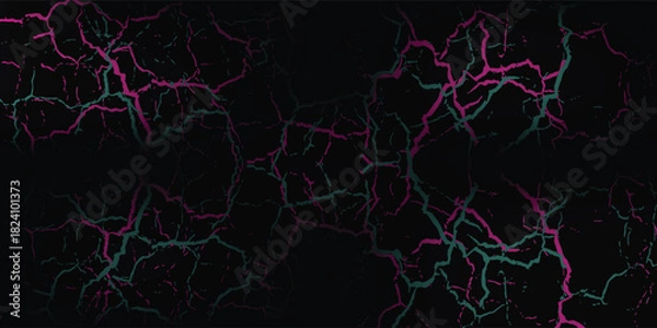 Obraz Car sticker wrap banner abstract sporty lines pink blue greenish grunge color combination brush storm thunder modern pattern racing motorsport.