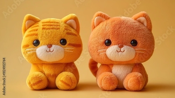 Fototapeta soft toy cat