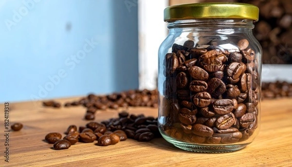 Fototapeta roasted coffee beans