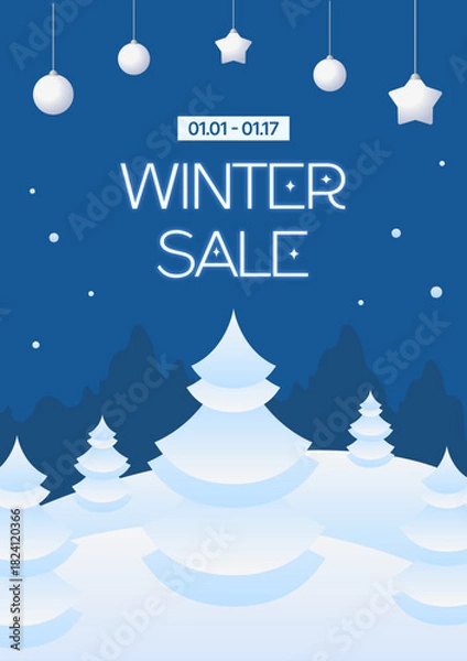 Obraz 파랑 겨울 세일 이벤트