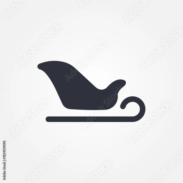Fototapeta sleigh icon symbol illustration vector eps10 logo template design pattern seamless bright minimal design flat design realistic style simple design modern design