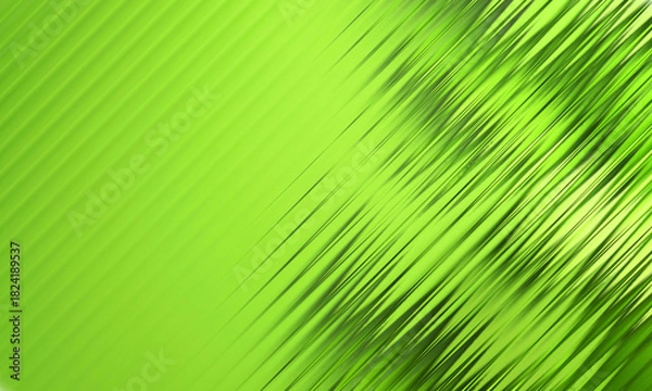 Fototapeta Light Green Ribbed Glass Wave Lines Background in Modern StyleModern Light Green Striped Glass Wave Abstract Background Design