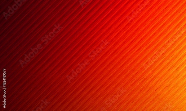 Fototapeta Red and Orange Gradient Ribbed Glass Wave Background Design