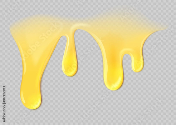Obraz Realistic honey flow.