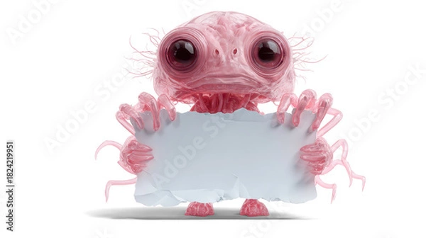 Obraz jelly-like transparent pink alien